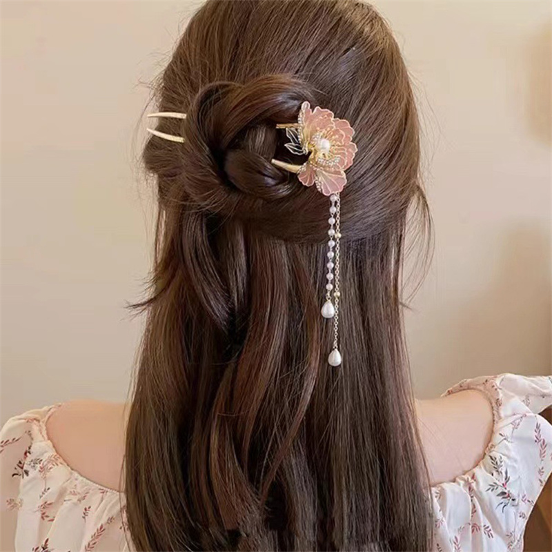 Tassel Hanfu Hair Chopsticks H - огляд і ціна Hanbok Hair Pin