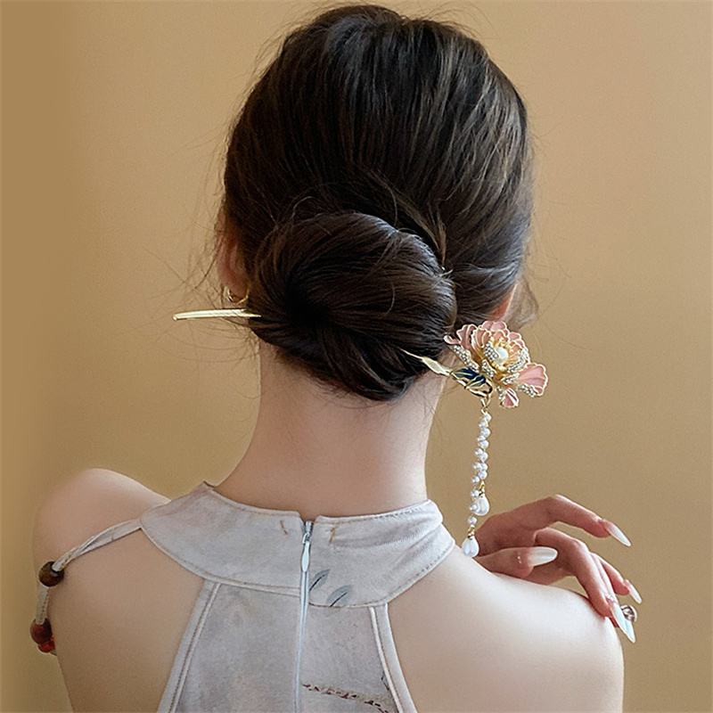 Tassel Hanfu Hair Chopsticks H - огляд і ціна Hanbok Hair Pin