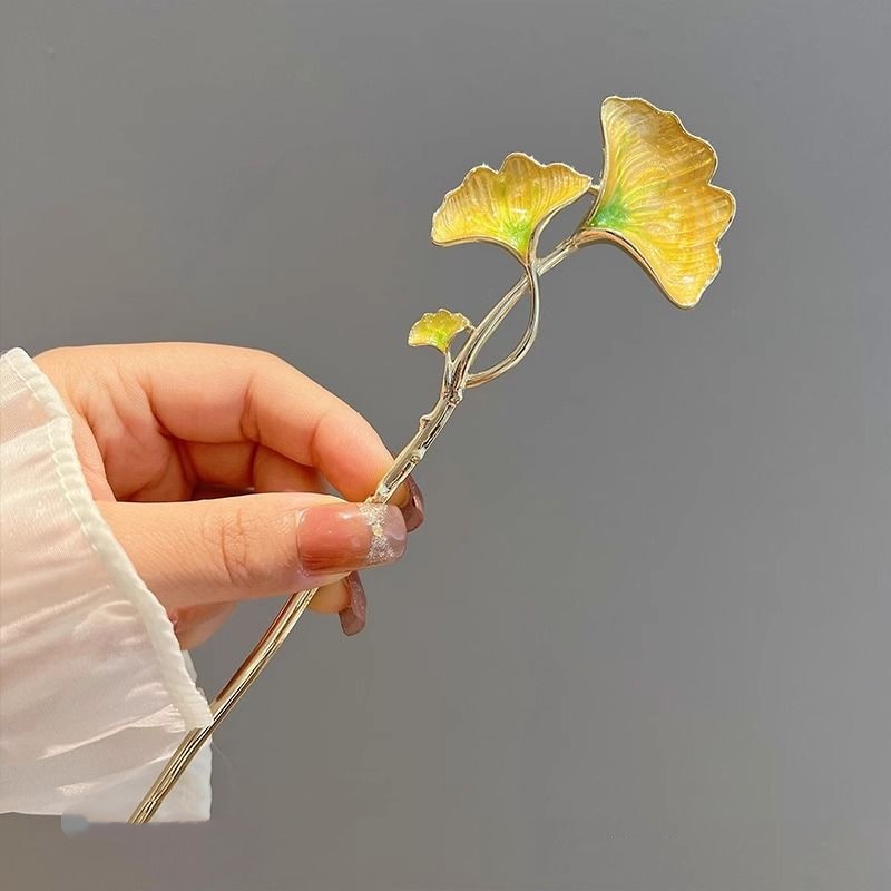 New Chinese-Style Ginkgo Leaf  - огляд і ціна Hanbok Hair Pin