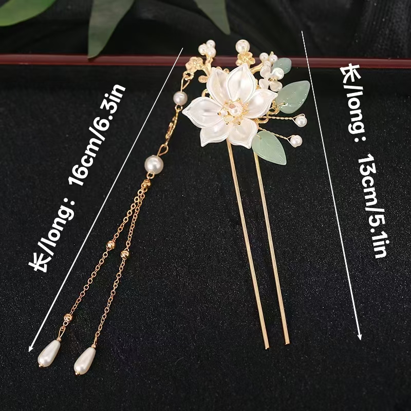 Tea Flower Hanfu Ancient Style - огляд і ціна Hanbok Hair Pin