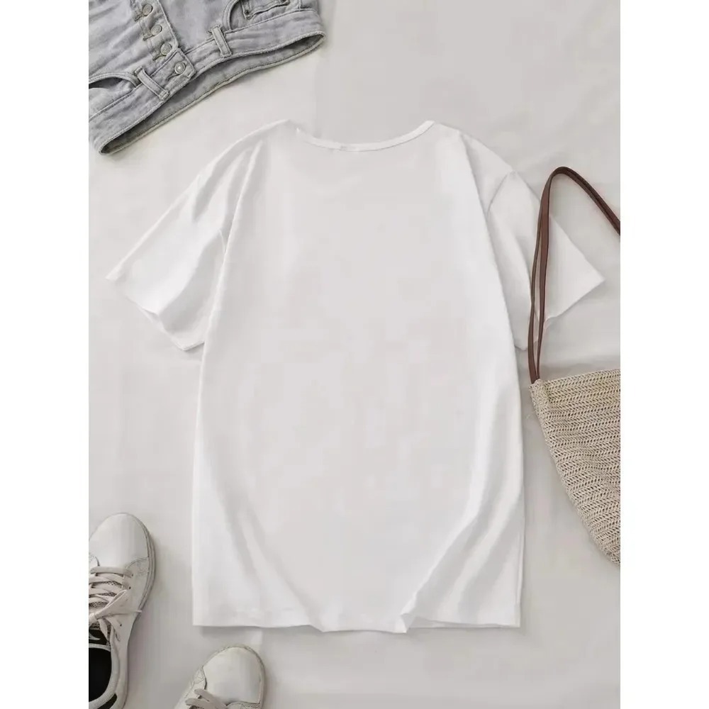 Men Women T-shirt with A Illus - огляд і ціна Korean Pants Lifestyle