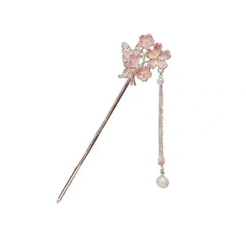 Sakura Hairpin with a High-End - огляд і ціна Hanbok Hair Pin