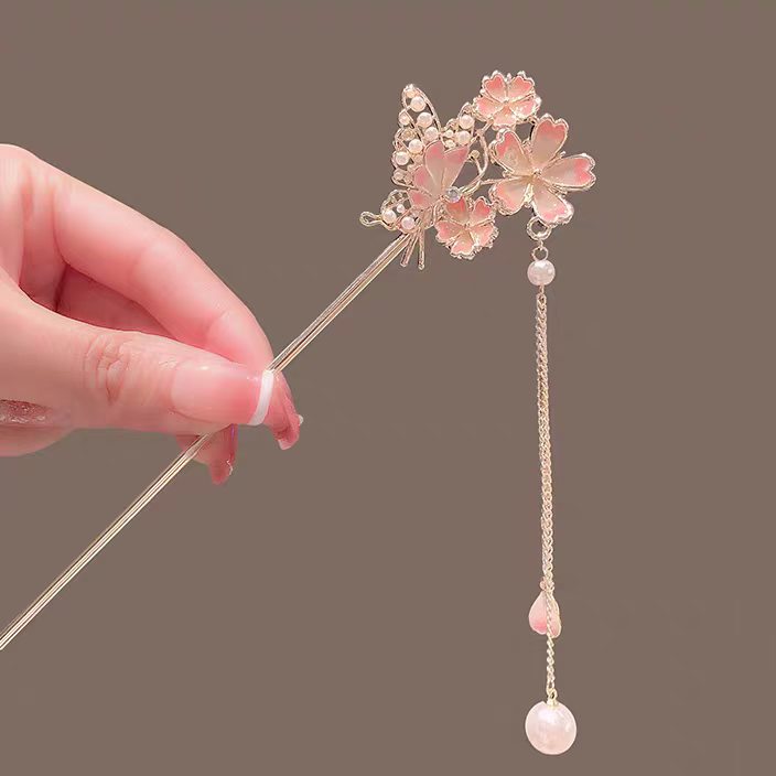 Sakura Hairpin with a High-End - огляд і ціна Hanbok Hair Pin