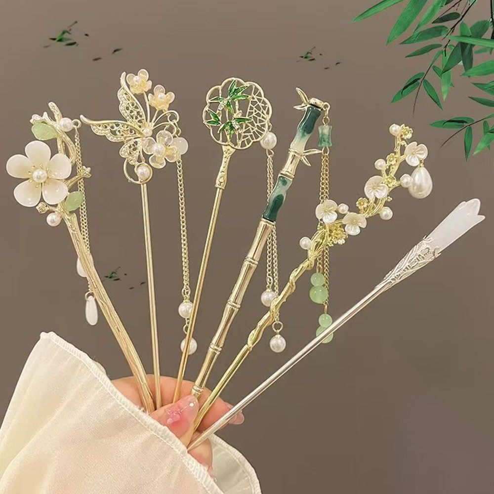 1/6pcs Elegant Chinese Style T - огляд і ціна Hanbok Hair Pin