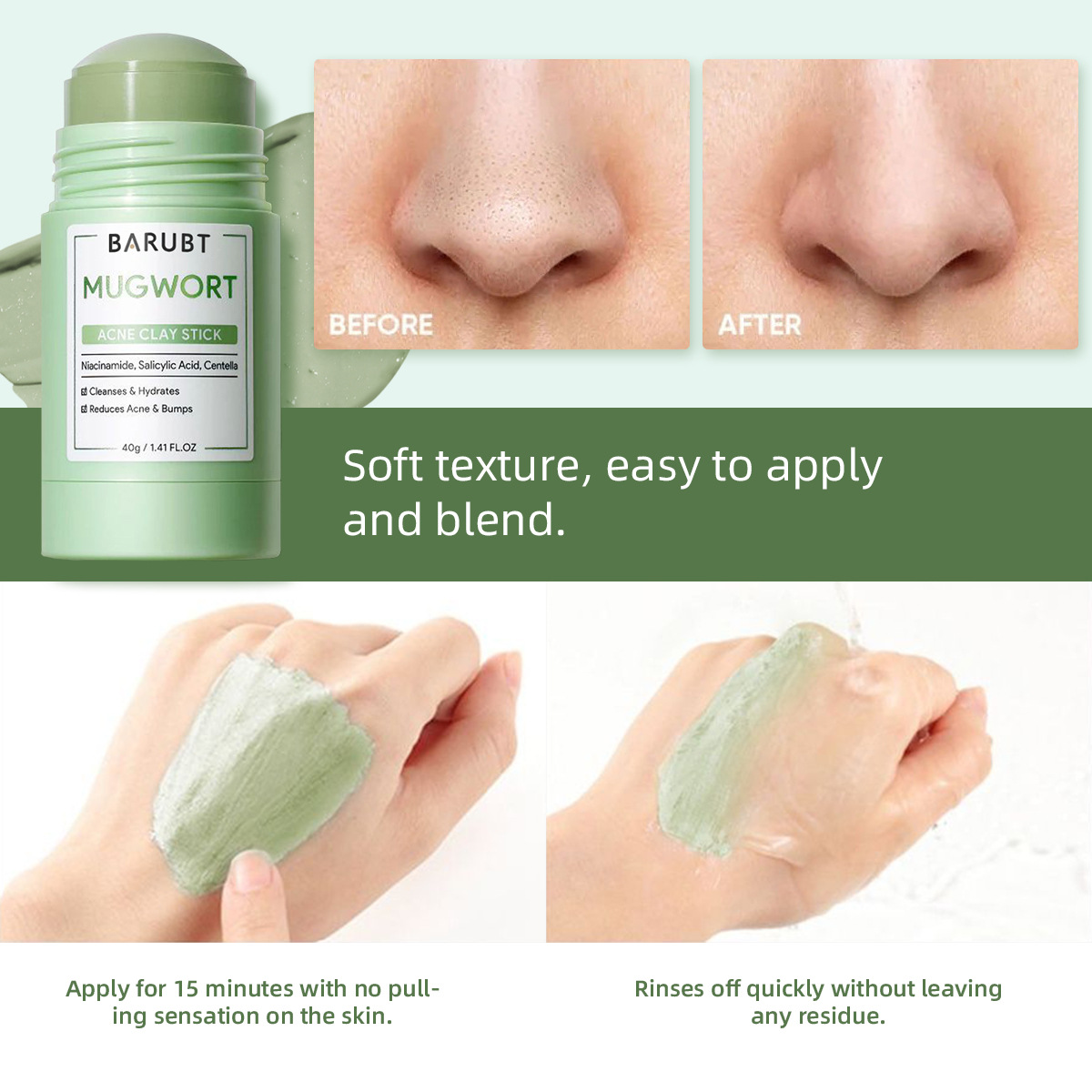 Remove Blackhead Acne Mugwort  - огляд і ціна Korean Lifestyle Products