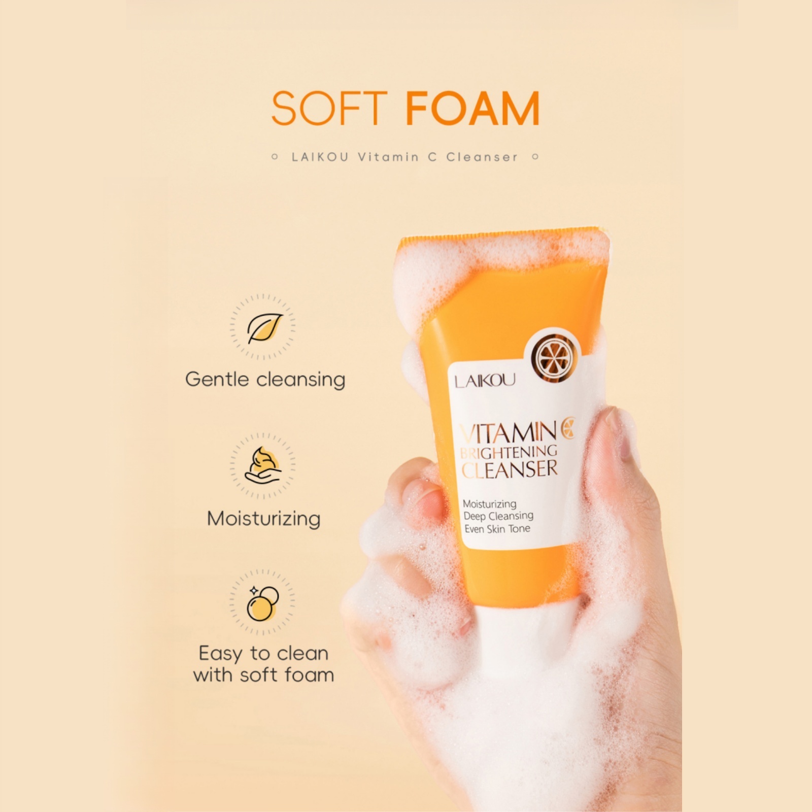 Vitamin C Facial Cleanser 50g  - огляд і ціна Korean Lifestyle Products